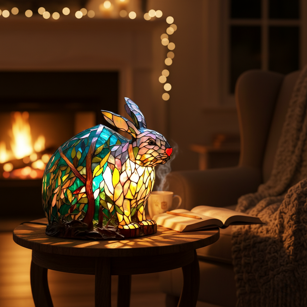 Lampada Artigianale – Colourful Bunny by Noppie