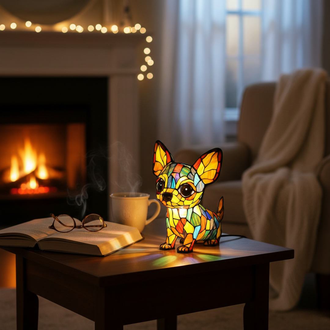 Lampada Artigianale – Charming Chihuahua-Shaped Pendant